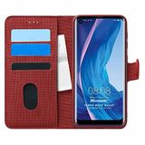 Microsonic Reeder P13 Blue Max Pro için Kılıf Fabric Book Wallet Kırmızı [P13 Blue Max Pro ile Uyumlu Kılıf - Kırmızı]