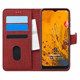 Microsonic Reeder P13 Blue Max Pro Lite 2022 için Kılıf Fabric Book Wallet Kırmızı [P13 Blue Max Pro Lite 2022 ile Uyumlu Kılıf - Kırmızı]