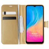 Microsonic Reeder P13 Blue Max Pro Lite için Kılıf Delux Leather Wallet Gold [P13 Blue Max Pro Lite ile Uyumlu Kılıf - Gold]