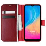 Microsonic Reeder P13 Blue Max Pro Lite için Kılıf Delux Leather Wallet Kırmızı [P13 Blue Max Pro Lite ile Uyumlu Kılıf - Kırmızı]