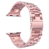 Microsonic Rose Gold 44 mm Metal Stainless Steel Kordon Apple Watch Series 4