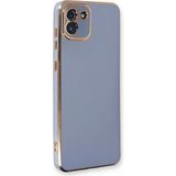 Microsonic Samsung Galaxy A03 Olive Plated Lavanta Grisi Kılıf