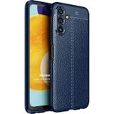 Microsonic Samsung Galaxy A04S Deri Dokulu Silikon Lacivert Kılıf