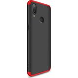 Microsonic Samsung Galaxy A10S Double Dip 360 Protective Siyah Kırmızı Kılıf