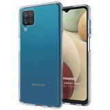Microsonic Samsung Galaxy A12 Transparent Soft Beyaz Kılıf