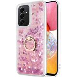 Microsonic Samsung Galaxy A14 Glitter Liquid Holder Pembe Kılıf
