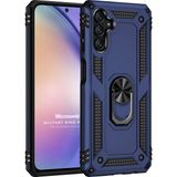 Microsonic Samsung Galaxy A14 Military Ring Holder Lacivert Kılıf