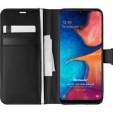 Microsonic Samsung Galaxy A20S Delux Leather Wallet Siyah Kılıf