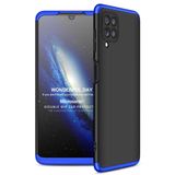 Microsonic Samsung Galaxy A22 Double Dip 360 Protective Siyah Mavi Kılıf