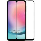 Microsonic Samsung Galaxy A24 Tam Kaplayan Temperli Siyah Cam Ekran Koruyucu