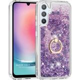 Microsonic Samsung Galaxy A25 Glitter Liquid Holder Mor Kılıf