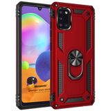 Microsonic Samsung Galaxy A31 Military Ring Holder Kırmızı Kılıf