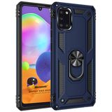 Microsonic Samsung Galaxy A31 Military Ring Holder Lacivert Kılıf