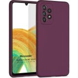 Microsonic Samsung Galaxy A33 5G Matte Silicone Mor Kılıf