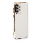 Microsonic Samsung Galaxy A33 5G Olive Plated Beyaz Cep Telefonu Kılıfı
