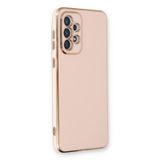 Microsonic Samsung Galaxy A33 5G Olive Plated Pembe Cep Telefonu Kılıfı