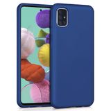 Microsonic Samsung Galaxy A51 Matte Silicone Lacivert Kılıf