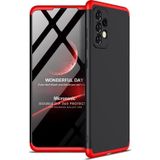 Microsonic Samsung Galaxy A52 Double Dip 360 Protective Siyah Kırmızı Kılıf