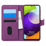 Microsonic Samsung Galaxy A52 Fabric Book Wallet Mor Kılıf