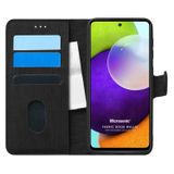 Microsonic Samsung Galaxy A52 Fabric Book Wallet Siyah Kılıf