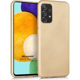 Microsonic Samsung Galaxy A52 Matte Silicone Gold Kılıf