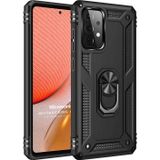 Microsonic Samsung Galaxy A52 Military Ring Holder Siyah Kılıf