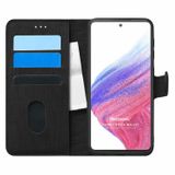 Microsonic Samsung Galaxy A53 5G Fabric Book Wallet Siyah Siyah Kılıf