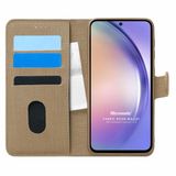 Microsonic Samsung Galaxy A54 Fabric Book Wallet Gold Kılıf