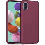 Microsonic Samsung Galaxy A71 Matte Silicone Mor Kılıf