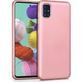 Microsonic Samsung Galaxy A71 Matte Silicone Rose Gold Kılıf