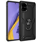 Microsonic Samsung Galaxy A71 Military Ring Holder Siyah Kılıf