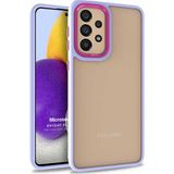 Microsonic Samsung Galaxy A72 Bright Planet Lila Kılıf
