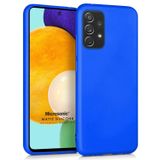 Microsonic Samsung Galaxy A72 Matte Silicone Mavi Kılıf