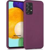 Microsonic Samsung Galaxy A72 Matte Silicone Mor Kılıf