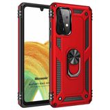Microsonic Samsung Galaxy A73 5G Military Ring Holder Kırmızı Kılıf