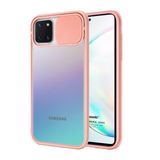 Microsonic Samsung Galaxy A81 Kılıf Slide Camera Lens Protection Pembe