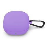 Microsonic Samsung Galaxy Buds 2 için Mat Silikon Kılıf Lila [Buds 2 ile Uyumlu Kılıf - Lila]