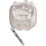 Microsonic Samsung Galaxy Buds 2 Kılıf Cartoon Figürlü Silikon Crtn-Fgr-Hl-Kty-Clr - Buzlu Şeffaf
