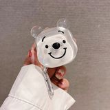 Microsonic Samsung Galaxy Buds 2 Kılıf Cartoon Figürlü Silikon Crtn-Fgr-Wtp-Sff - Şeffaf Siyah