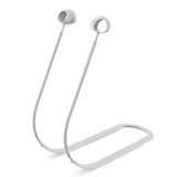 Microsonic Samsung Galaxy Buds 2 Kulaklık Askılı için Kılıf Neck Rope Silicone Beyaz [Buds 2 ile Uyumlu Kılıf - Beyaz]