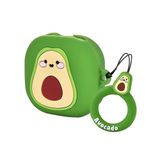Microsonic Samsung Galaxy Buds 2 Pro için Kılıf Cartoon Figürlü Silikon Crtn-Fgr-Avcd [Buds 2 Pro ile Uyumlu Kılıf - Yeşil - Sarı]