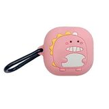 Microsonic Samsung Galaxy Buds 2 Pro için Kılıf Cartoon Figürlü Silikon Crtn-Fgr-Dnzr-Pmb [Buds 2 Pro ile Uyumlu Kılıf - Açık Pembe]