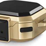 Microsonic Samsung Galaxy Buds Pro Darbeye Dayanıklı Sert Koruyucu Askılık Gold Kılıf