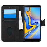 Microsonic Samsung Galaxy J6 Plus Fabric Book Wallet Siyah Kılıf