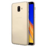 Microsonic Samsung Galaxy J6 Plus için Kılıf Transparent Soft Beyaz [Galaxy J6 Plus ile Uyumlu Kılıf - Beyaz]