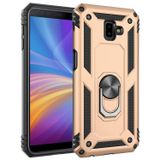 Microsonic Samsung Galaxy J6 Plus Military Ring Holder Gold Kılıf