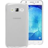 Microsonic Samsung Galaxy J7 Core Transparent Soft Beyaz Kılıf