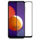 Microsonic Samsung Galaxy M12 Tam Kaplayan Temperli Siyah Cam Ekran Koruyucu