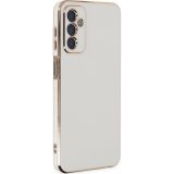 Microsonic Samsung Galaxy M13 Olive Plated Beyaz Cep Telefonu Kılıfı