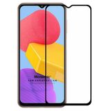 Microsonic Samsung Galaxy M13 Tam Kaplayan Temperli Siyah Cam Ekran Koruyucu